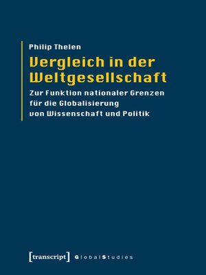 cover image of Vergleich in der Weltgesellschaft
